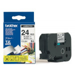 Brother - TZe-251, bílá / černá (24mm, laminovaná)