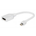 GEMBIRD Kabel red. Displayport na miniDisplayport, F/M, bílá