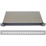 OPTIX 19" Optická vana 12xSC šedá aretace plastovým klipem