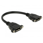 Delock kabel Displayport 1.1 samice montážní > Displayport samice montážní 25 cm