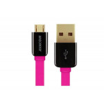 AVACOM MIC-40P kabel USB - Micro USB, 40cm, růžová
