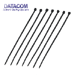 DATACOM Stahovací páska (2.5x200) černá 100ks