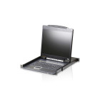 ATEN CL3000N-ATA-AG SINGLE RAIL PS/2-USB Light-Weight 19INCH LED CONSOLE W/LED/USA KB/EU