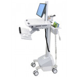 ERGOTRON StyleView® Cart with LCD Pivot, LiFe Powered, pojízdný vozík s napájením, držák pro LCD, klávesnice, scanner