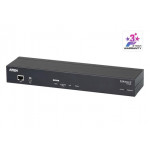 ATEN 1-Local/Remote Share Access Single Port VGA KVM over IP Switch with Single Outlet Switched PDU (1920 x 1200)