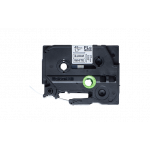 Brother - FLE2511, černá / bílá (24mm, nelaminovaný praporek)