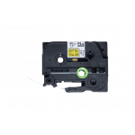 Brother - FLE6511, černá / žlutá (24mm, nelaminovaný praporek)