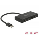 Delock Displayport 1.2 Splitter 1 x Displayport in > 4 x Displayport out 4K