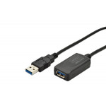 Digitus USB 3.0 aktivní prodlužovací kabel délka: 5m, chipset SN65LVPE502, UL, CE, bl
