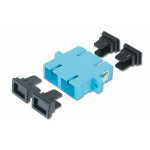 Digitus SC / SC Duplex Coupler, color aqua Zirconia Ceramic Sleeve, Plastic housing, Multimode,inc.fixing material