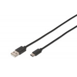 Digitus USB Type-C connection cable, type C to A M/M, 1.8m, High-Speed, bl