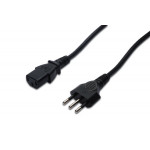 Digitus Napájecí kabel, Itálie zástrčka - C13 M / F, 1,8 m, H05VV-F3G 0,75qmm, bl