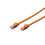 Digitus CAT 6 S-FTP patch cable, Cu, LSZH AWG 27/7, length 1 m, color orange
