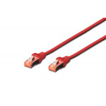 Digitus CAT 6 S-FTP patch cable, Cu, LSZH AWG 27/7, length 7 m, color red