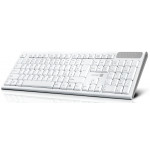 CONNECT IT Multimediální bezdrátová klávesnice, 2,4GHz, USB, CZ + SK layout, bílá