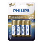 Philips baterie 4x AA (1,5V), řada Premium Alkaline