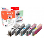 PEACH kompatibilní cartridge Canon PGI-570XL/CLI-571XL Com pack, 4x13 ml,1xBlack,1xCyan,1xMagenta,1xYellow, 1x23ml blac