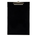 Psací podložka s klipem A4, 25 listů, černá