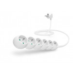 CONNECT IT prodlužovací kabel 230 V, 6 zásuvek, 2 m, bez vypínače (bílý)