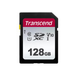 Transcend 128GB SDXC 300S (Class 10) UHS-I U1 V10 paměťová karta, 100 MB/s R, 25 MB/s W