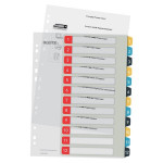 Plastový rozlišovač Leitz Cosy,barevný,1-12