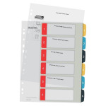 Plastový rozlišovač Leitz Cosy,barevný,1-6