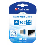 VERBATIM Store 'n' Stay NANO 16GB USB 3.0 modrá