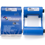 ZEBRA ISERIES COLOR CARTRIDGE RIBBON 5 PANEL YMCKO WITH 1 CLEANING ROLLER, 200 IMAGES