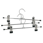 Ramínko kovové, s klipy - 3 ks v balení, stříbrné