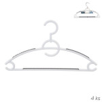 Ramínko plastové, otočné - 4 ks v balení, bílé