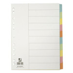 Papírový rozlišovač Q-Connect,A4,barevný,10 listů