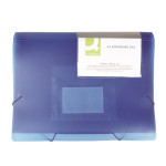 Aktovka Q-Connect,A4,transp.modrá,6 př.