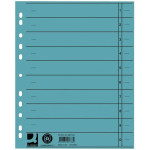 Barevný rozlišovač Q-Connect A4, 100ks, modrý