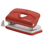 Děrovačka Q-Connect, 10 listů, červená