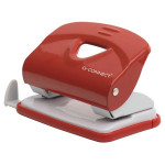 Děrovačka Q-Connect, 20 listů, červená