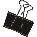 Kovové klipy Q-Connect, 51 mm, černé, 10 ks