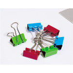 Kovové klipy Q-Connect, 19 mm, mix barev, 6 ks