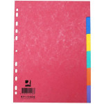 Papír.rozlišovače Q-Connect-A4,lesklé,bar.,6listů