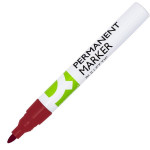 Permanentní popisovač Q-Connect, kulatý, červený