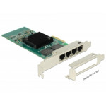 Delock PCI Express Karta > 4 x Gigabit LAN