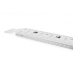 Digitus 42U vert. kabelový žlab pro síťové a serverové stojany 1650x130x25 mm, barva šedá (RAL 7035)
