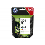 HP Ink Cartridge 304/Black/Tricolor/120/100 stran/2-Pack