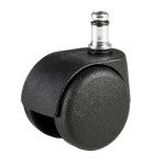 Náhradní kolečka k židlím - na měkké podlahy, čern