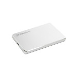 TRANSCEND 2TB StoreJet 25C3S, 2.5", USB-C (3.1 Gen 1) Stylový externí hard disk, ultra-tenký, stříbrný