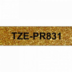 Brother - TZe-PR831 černá / zlatá (12mm, 8m,)