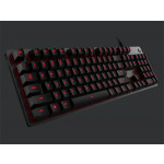 Logitech klávesnice Gaming  G413 červené podsvícení, US - carbon