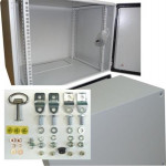 OCRACK 19" venkovní rozvaděč IP55 6U-400mm plechové dveře