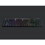 Logitech klávesnice Gaming G915 LightSpeed Tactile, bezdrátová, černá, hmatové spínače, US