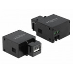 Delock Keystone Modul mit USB Typ-A Ladebuchse 2,1 A schwarz