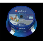 VERBATIM BD-R SL DataLife 25GB, 6x, printable, spindle 25 ks
